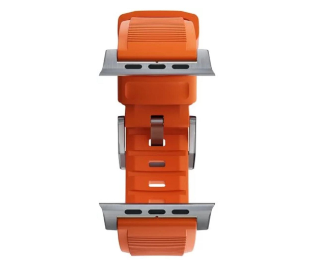 Nomad Rugged Strap Apple Watch 49/45/44/42mm orange/silver - 1258631 - zdjęcie 4